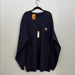 Carhartt Dark Blue Long Sleeve Shirt